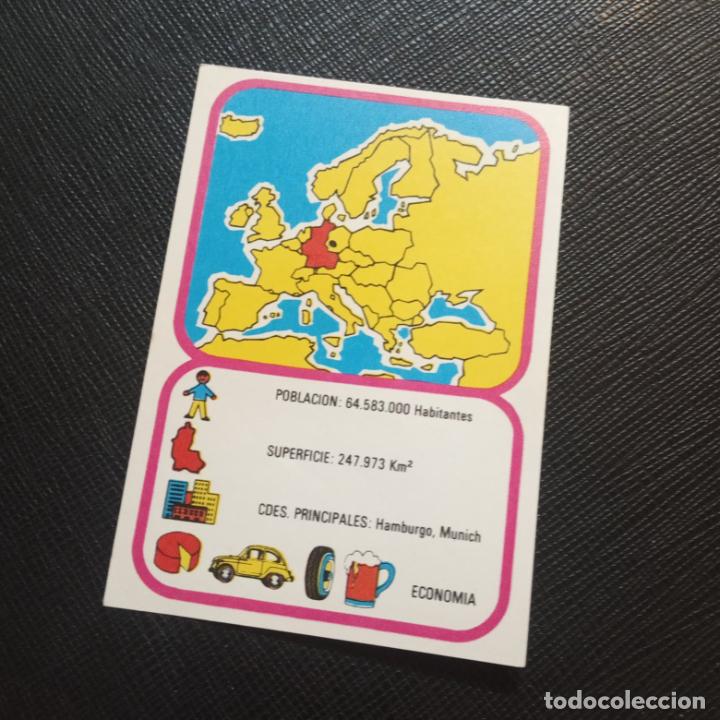 Collezionismo Figurine antiche: EUROPA GEOGRAFICA POLITICA Y ECONOMICA CHOCOLATES LAS COMAS CROMO - SIN PEGAR - A58 - 5 B