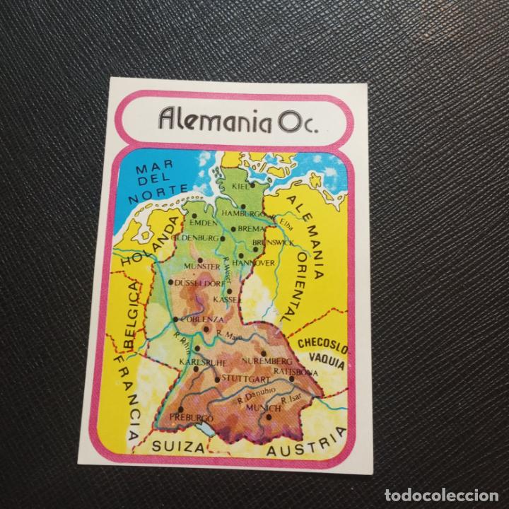 Collezionismo Figurine antiche: EUROPA GEOGRAFICA POLITICA Y ECONOMICA CHOCOLATES LAS COMAS CROMO - SIN PEGAR - A58 - 6