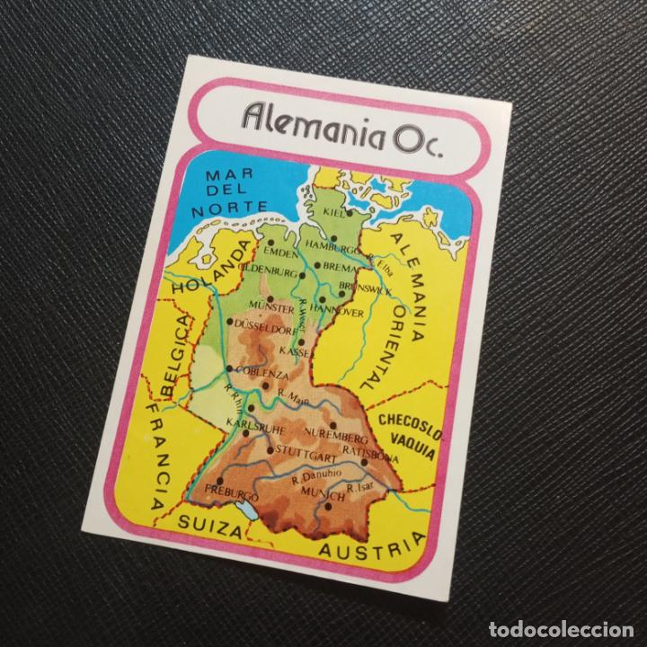 Collezionismo Figurine antiche: EUROPA GEOGRAFICA POLITICA Y ECONOMICA CHOCOLATES LAS COMAS CROMO - SIN PEGAR - A58 - 6 B