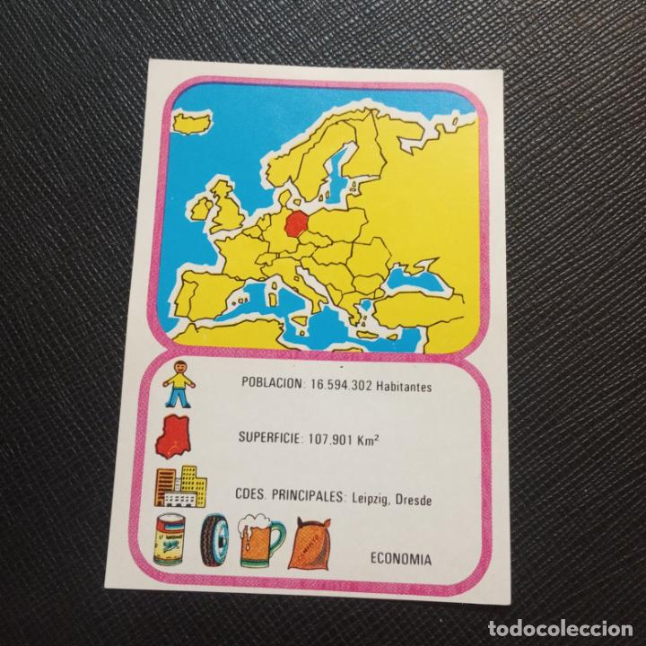 Collezionismo Figurine antiche: EUROPA GEOGRAFICA POLITICA Y ECONOMICA CHOCOLATES LAS COMAS CROMO - SIN PEGAR - A58 - 8