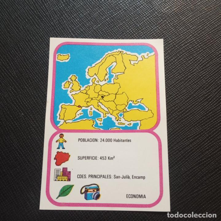 Collezionismo Figurine antiche: EUROPA GEOGRAFICA POLITICA Y ECONOMICA CHOCOLATES LAS COMAS CROMO - SIN PEGAR - A58 - 11