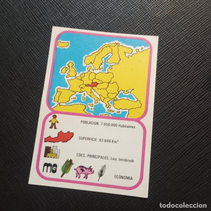 Collezionismo Figurine antiche: EUROPA GEOGRAFICA POLITICA Y ECONOMICA CHOCOLATES LAS COMAS CROMO - SIN PEGAR - A58 - 14