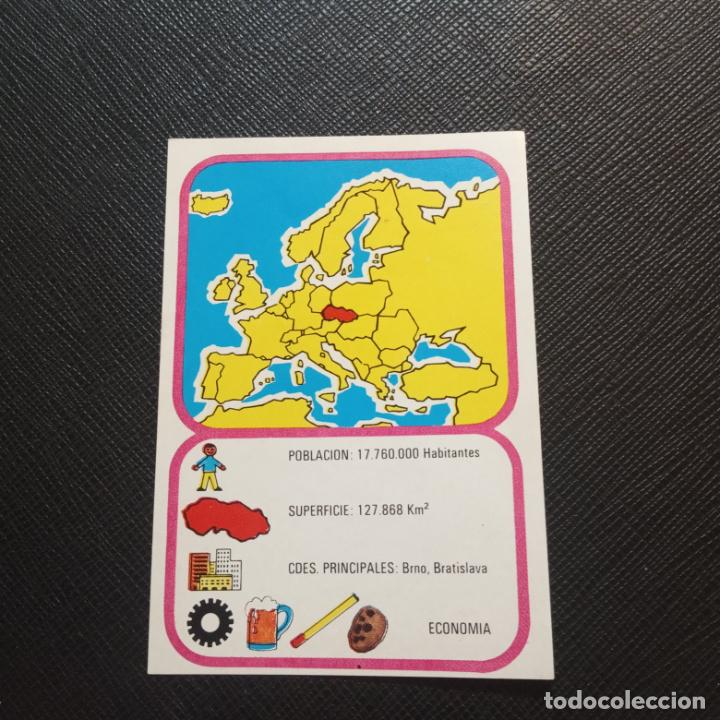 Collezionismo Figurine antiche: EUROPA GEOGRAFICA POLITICA Y ECONOMICA CHOCOLATES LAS COMAS CROMO - SIN PEGAR - A58 - 23 B