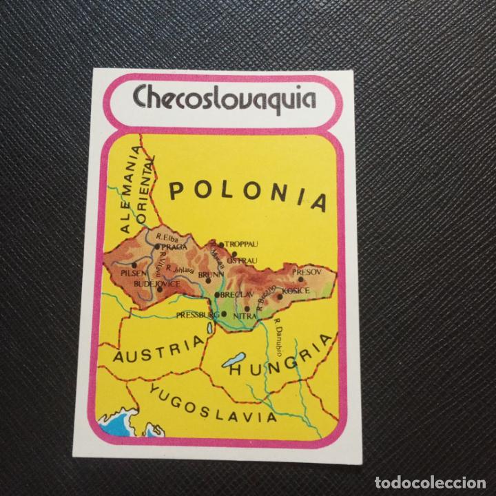 Collezionismo Figurine antiche: EUROPA GEOGRAFICA POLITICA Y ECONOMICA CHOCOLATES LAS COMAS CROMO - SIN PEGAR - A58 - 24