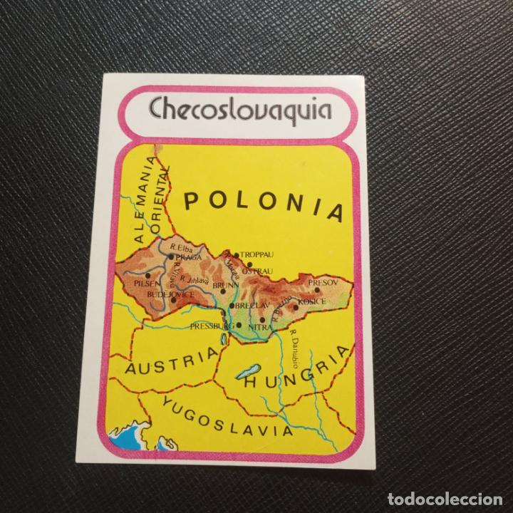 Collezionismo Figurine antiche: EUROPA GEOGRAFICA POLITICA Y ECONOMICA CHOCOLATES LAS COMAS CROMO - SIN PEGAR - A58 - 24 B