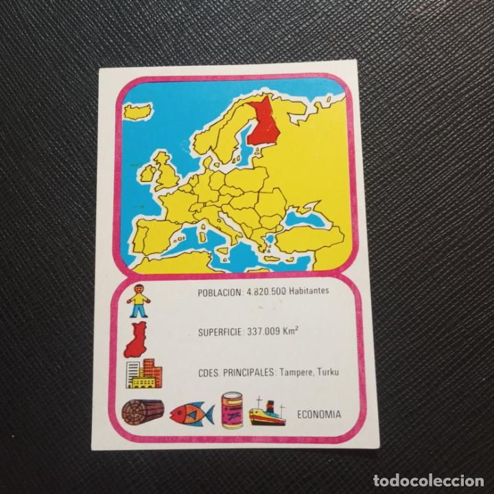 Collezionismo Figurine antiche: EUROPA GEOGRAFICA POLITICA Y ECONOMICA CHOCOLATES LAS COMAS CROMO - SIN PEGAR - A58 - 35