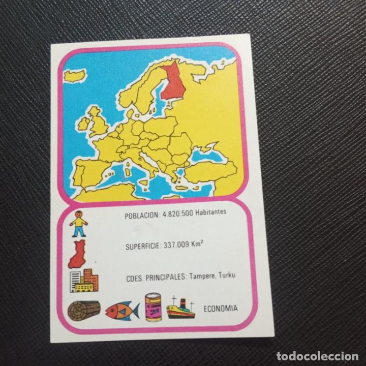 Collezionismo Figurine antiche: EUROPA GEOGRAFICA POLITICA Y ECONOMICA CHOCOLATES LAS COMAS CROMO - SIN PEGAR - A58 - 35 B