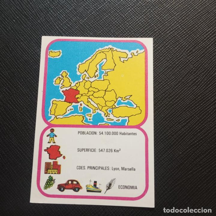 Collezionismo Figurine antiche: EUROPA GEOGRAFICA POLITICA Y ECONOMICA CHOCOLATES LAS COMAS CROMO - SIN PEGAR - A58 - 38
