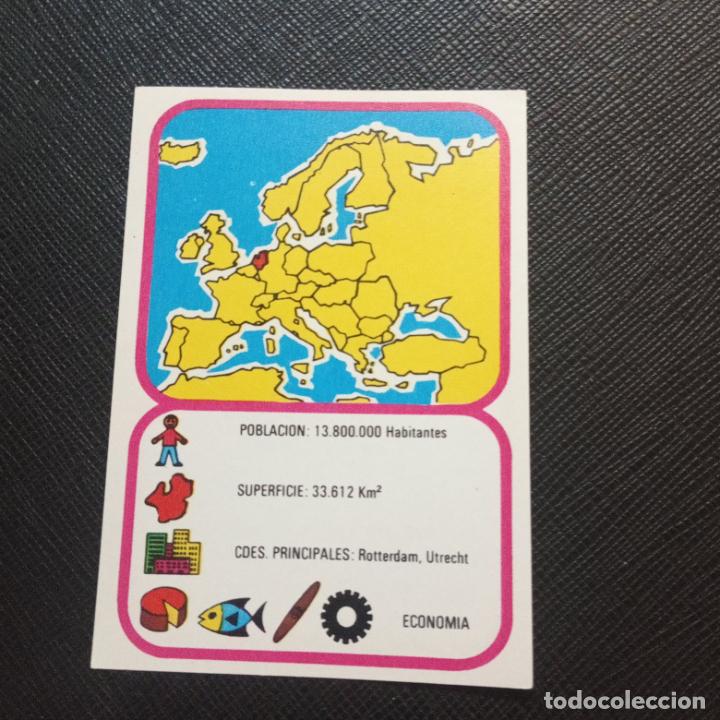 Collezionismo Figurine antiche: EUROPA GEOGRAFICA POLITICA Y ECONOMICA CHOCOLATES LAS COMAS CROMO - SIN PEGAR - A58 - 44