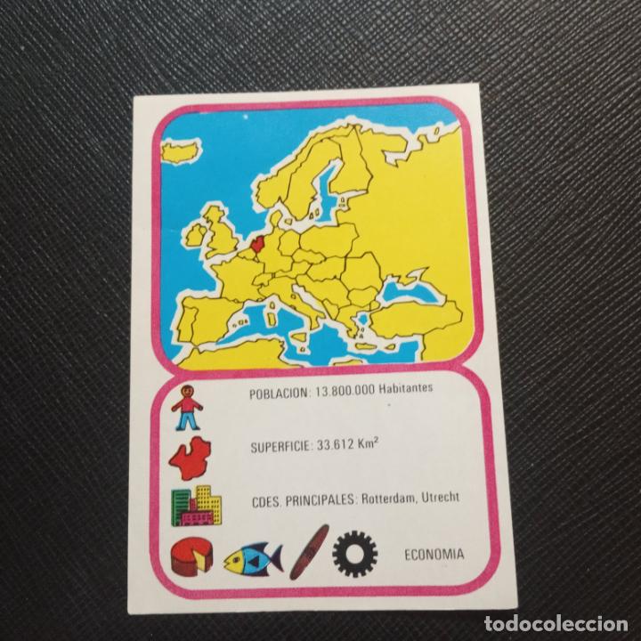 Collezionismo Figurine antiche: EUROPA GEOGRAFICA POLITICA Y ECONOMICA CHOCOLATES LAS COMAS CROMO - SIN PEGAR - A58 - 44 B