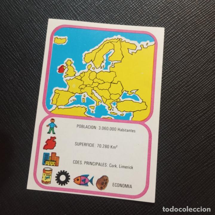 Collezionismo Figurine antiche: EUROPA GEOGRAFICA POLITICA Y ECONOMICA CHOCOLATES LAS COMAS CROMO - SIN PEGAR - A58 - 53