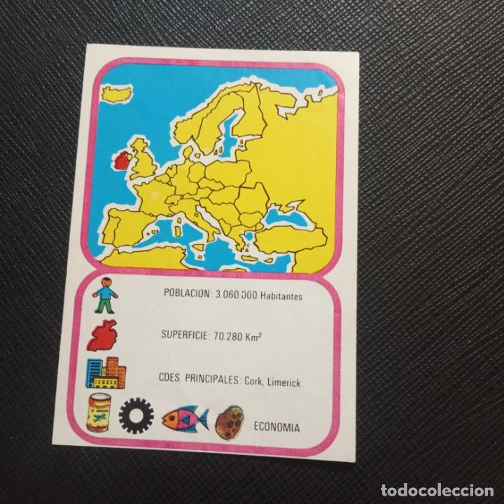 Collezionismo Figurine antiche: EUROPA GEOGRAFICA POLITICA Y ECONOMICA CHOCOLATES LAS COMAS CROMO - SIN PEGAR - A58 - 53 B