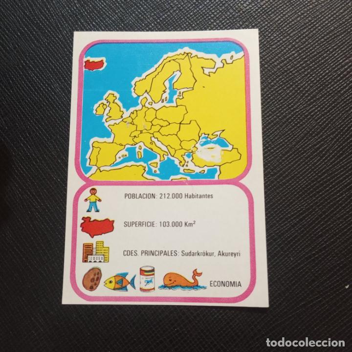 Coleccionismo cromos antiguos: EUROPA GEOGRAFICA POLITICA Y ECONOMICA CHOCOLATES LAS COMAS CROMO - SIN PEGAR - A58 - 56