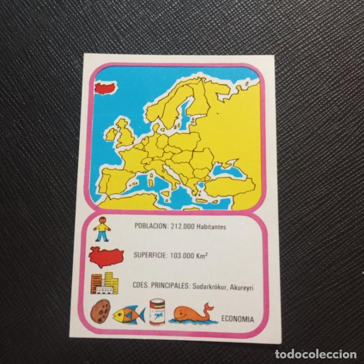 Coleccionismo cromos antiguos: EUROPA GEOGRAFICA POLITICA Y ECONOMICA CHOCOLATES LAS COMAS CROMO - SIN PEGAR - A58 - 56 B