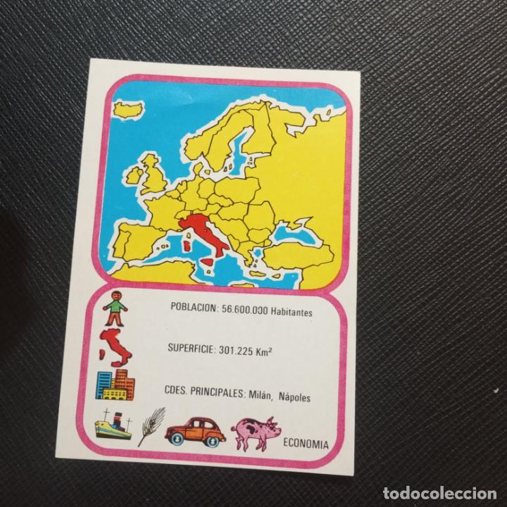 Coleccionismo cromos antiguos: EUROPA GEOGRAFICA POLITICA Y ECONOMICA CHOCOLATES LAS COMAS CROMO - SIN PEGAR - A58 - 59 B