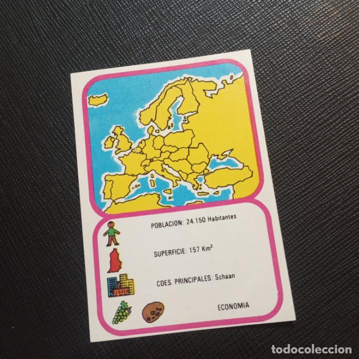 Coleccionismo cromos antiguos: EUROPA GEOGRAFICA POLITICA Y ECONOMICA CHOCOLATES LAS COMAS CROMO - SIN PEGAR - A58 - 62