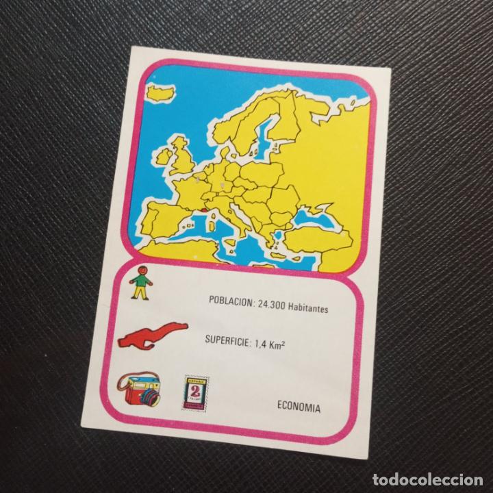 Coleccionismo cromos antiguos: EUROPA GEOGRAFICA POLITICA Y ECONOMICA CHOCOLATES LAS COMAS CROMO - SIN PEGAR - A58 - 71