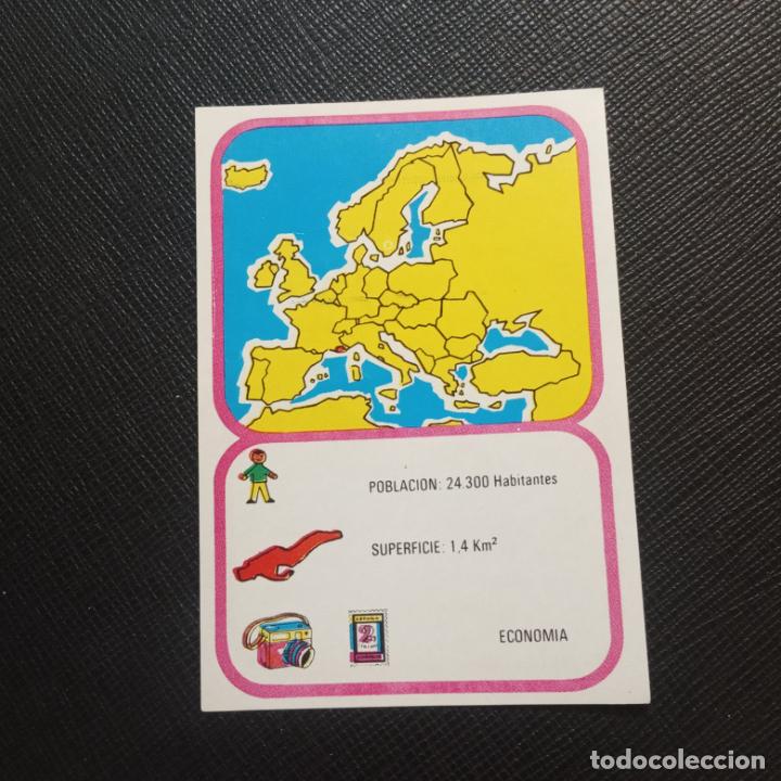 Coleccionismo cromos antiguos: EUROPA GEOGRAFICA POLITICA Y ECONOMICA CHOCOLATES LAS COMAS CROMO - SIN PEGAR - A58 - 71 B