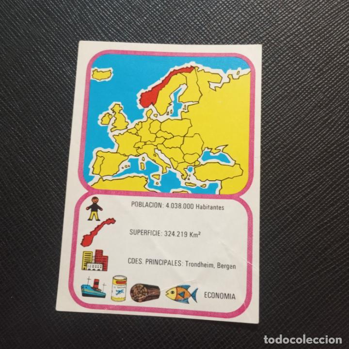Coleccionismo cromos antiguos: EUROPA GEOGRAFICA POLITICA Y ECONOMICA CHOCOLATES LAS COMAS CROMO - SIN PEGAR - A58 - 74