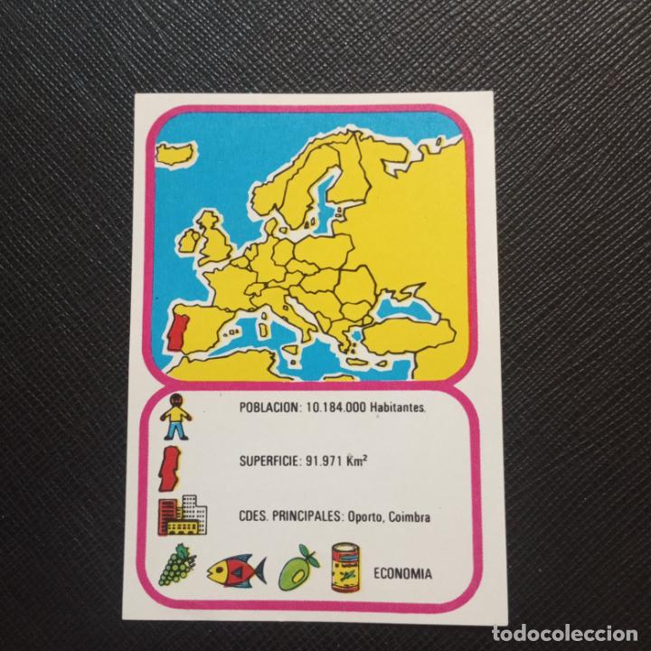 Coleccionismo cromos antiguos: EUROPA GEOGRAFICA POLITICA Y ECONOMICA CHOCOLATES LAS COMAS CROMO - SIN PEGAR - A58 - 80