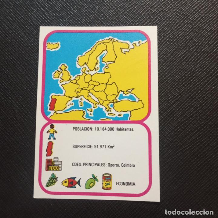 Coleccionismo cromos antiguos: EUROPA GEOGRAFICA POLITICA Y ECONOMICA CHOCOLATES LAS COMAS CROMO - SIN PEGAR - A58 - 80 B