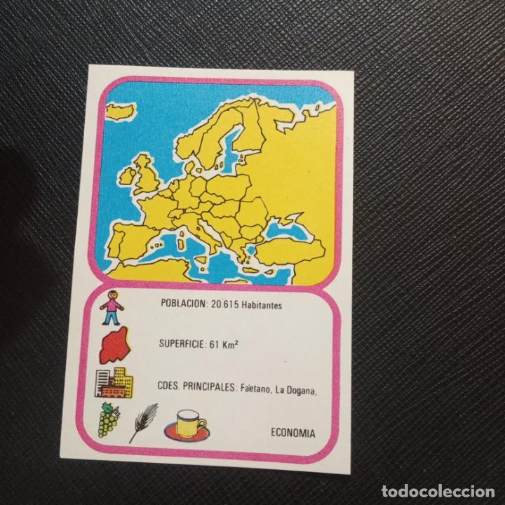 Collezionismo Figurine antiche: EUROPA GEOGRAFICA POLITICA Y ECONOMICA CHOCOLATES LAS COMAS CROMO - SIN PEGAR - A58 - 89 B
