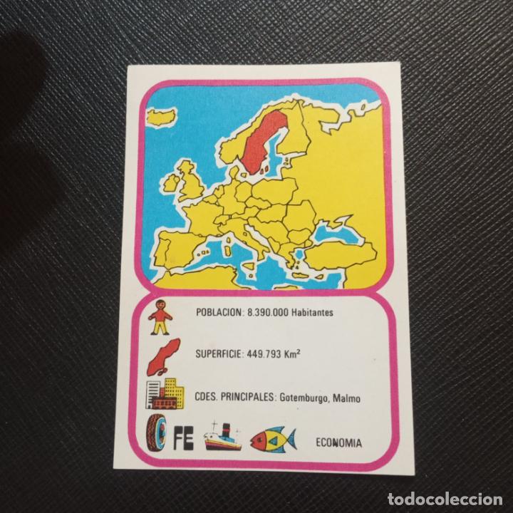 Collezionismo Figurine antiche: EUROPA GEOGRAFICA POLITICA Y ECONOMICA CHOCOLATES LAS COMAS CROMO - SIN PEGAR - A58 - 92