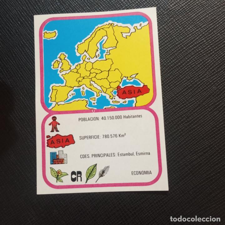 Collezionismo Figurine antiche: EUROPA GEOGRAFICA POLITICA Y ECONOMICA CHOCOLATES LAS COMAS CROMO - SIN PEGAR - A58 - 98