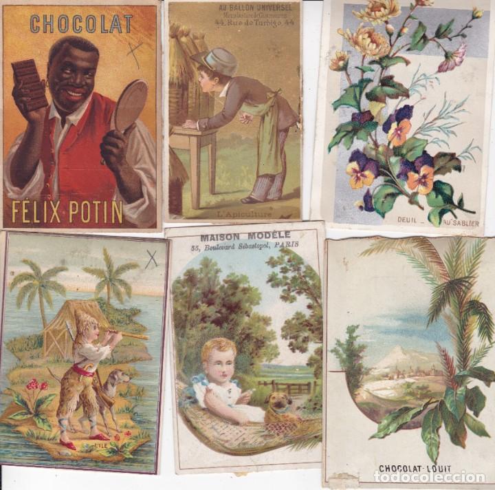 Coleccionismo cromos antiguos: 6 cromos publicidad principios siglo XX Francia