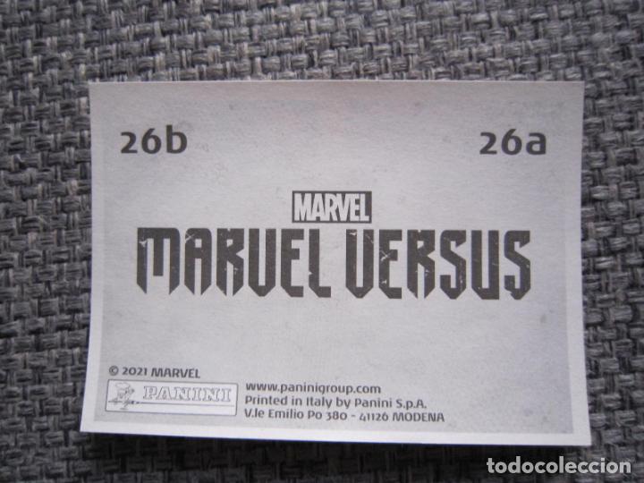 Coleccionismo cromos antiguos: CROMOS - MARVEL - MARVEL VERSUS (N&ordm; 26a - 26b) - 2021 - PANINI - Foto 2