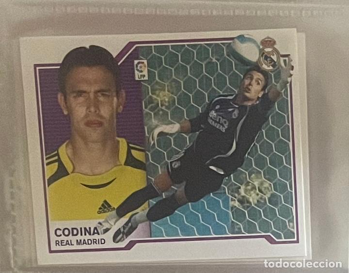 Coleccionismo cromos antiguos: Codina REAL MADRID LIGA ESTE 2007 2008 07 08 - Foto 3