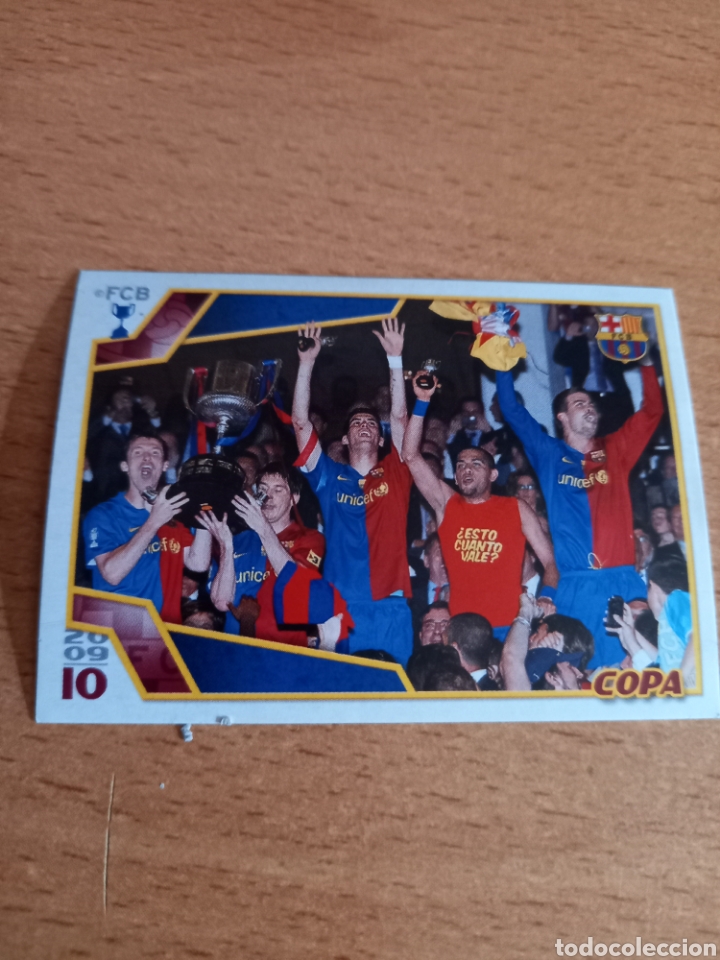 Coleccionismo cromos antiguos: Panini el bar&ccedil;a de las seis copas 5 messi - Foto 1
