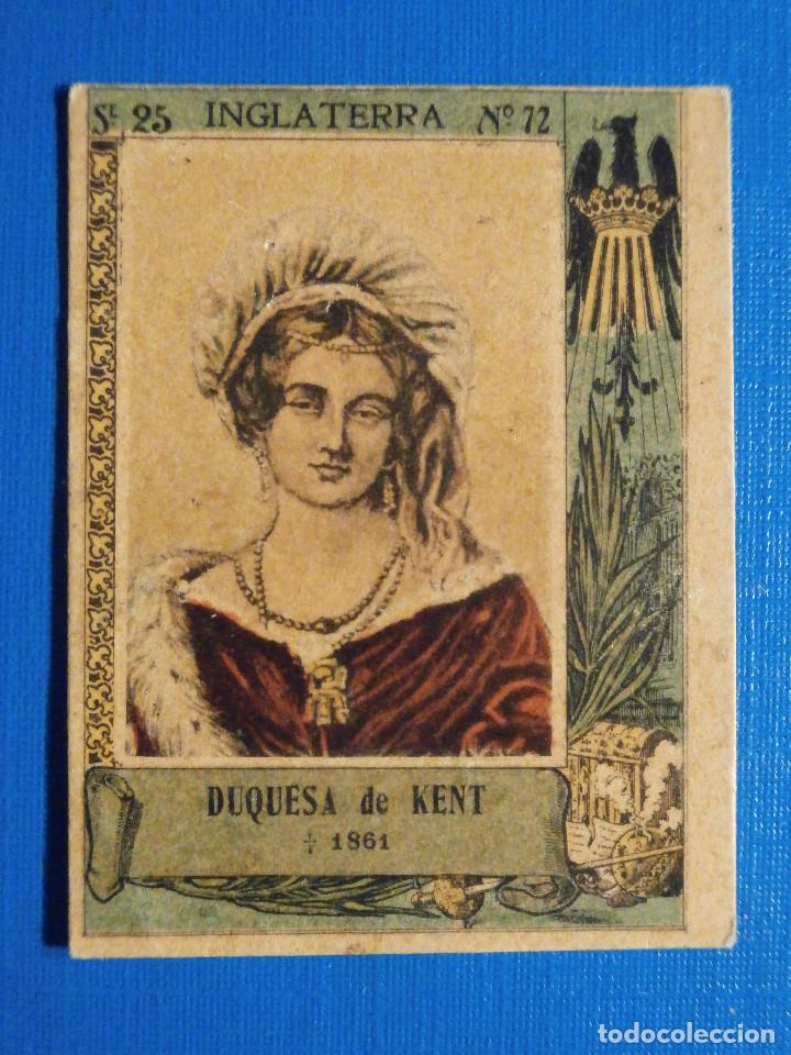 Collectable Antique Stickers: CROMO FOTOTIPIA CAJAS DE CERILLAS N&ordm; 72 SERIE 25 - Duquesa de Kent - Mujeres nobles