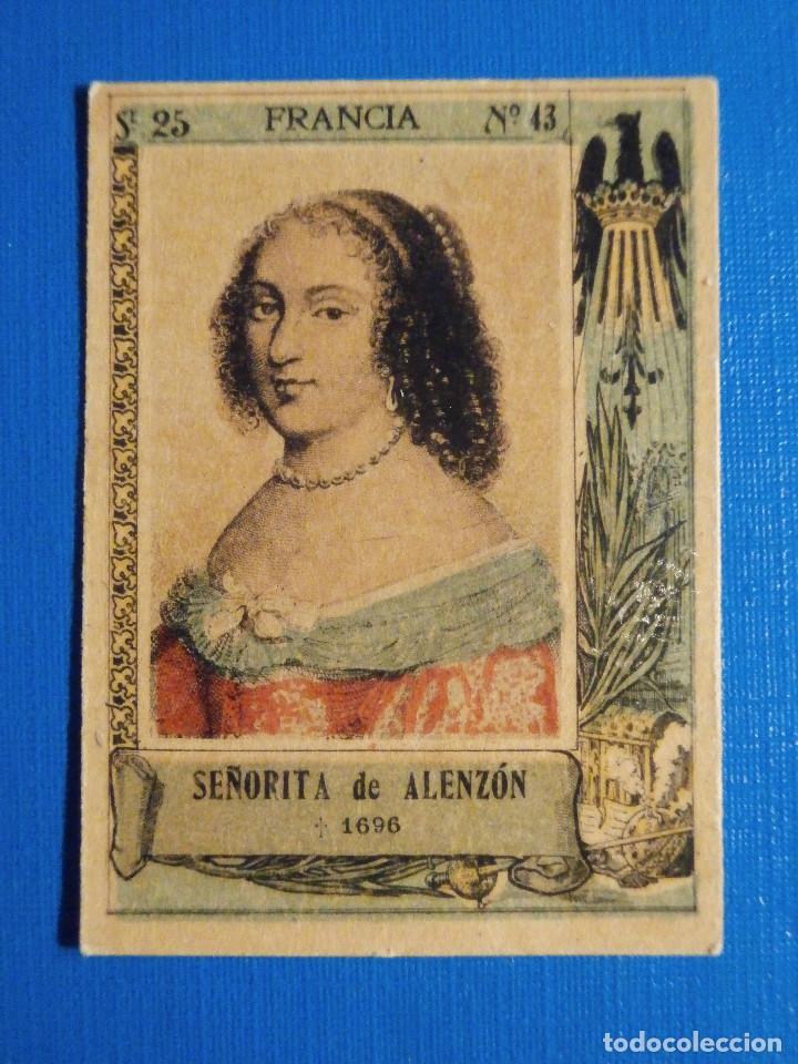 Collectable Antique Stickers: CROMO FOTOTIPIA CAJAS DE CERILLAS N&ordm; 43 SERIE 25 - Se&ntilde;orita de Alenz&oacute;n - Mujeres nobles