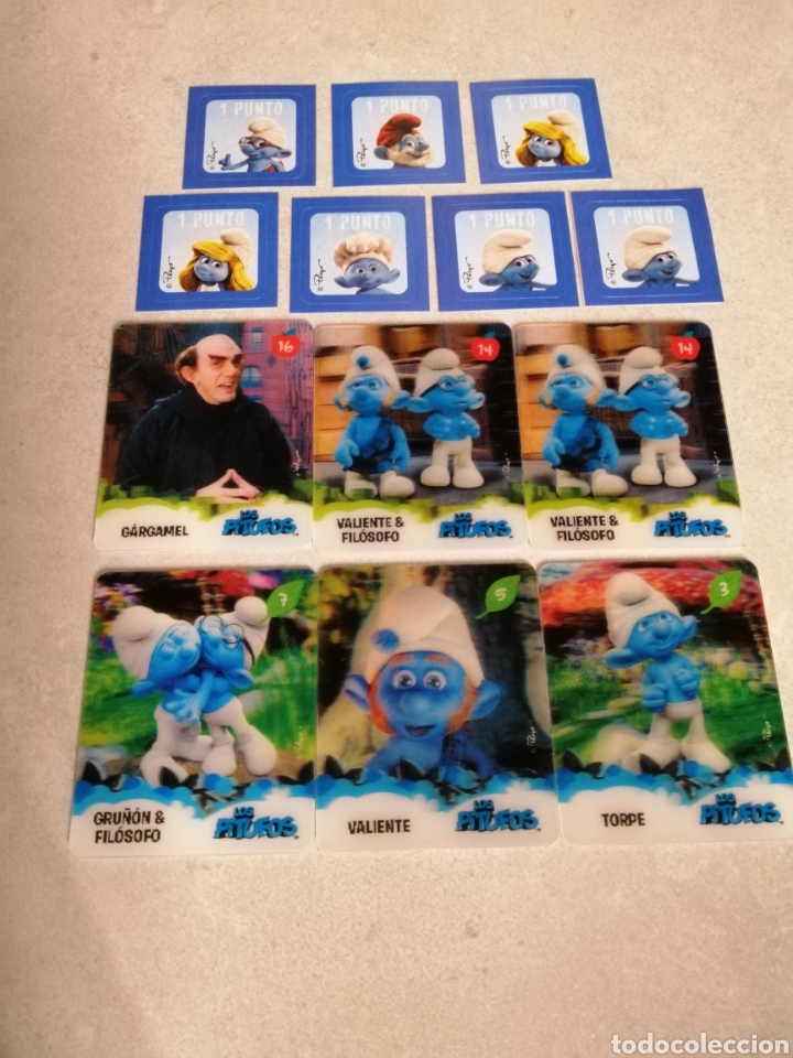 Coleccionismo cromos antiguos: LOTE LOS PITUFOS - CROMOS 3D + CROMOS 1 PUNTO - Foto 1