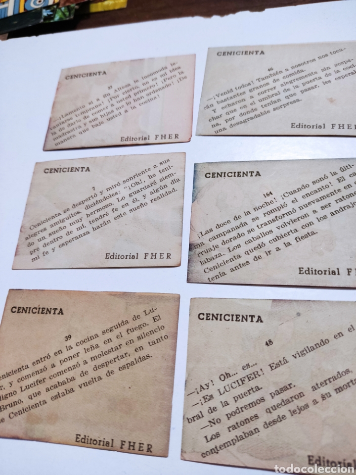 Coleccionismo cromos antiguos: 29 cromos la cenicienta - Foto 5