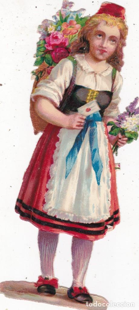 Coleccionismo cromos antiguos: cromo finales siglo XIX troquelado