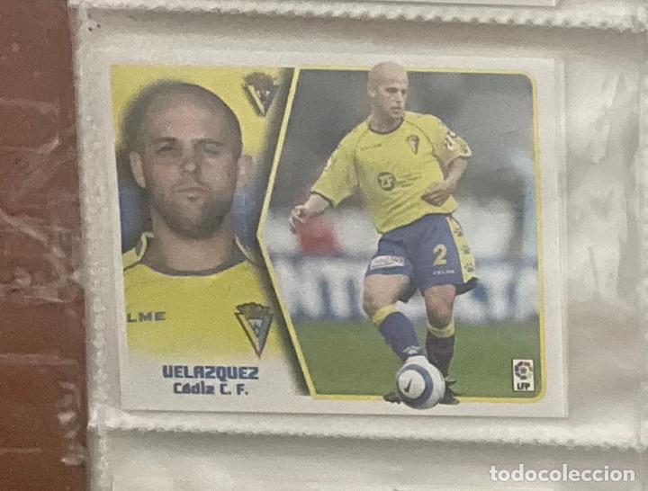 Coleccionismo cromos antiguos: Vel&aacute;zquez C&Aacute;DIZ LIGA ESTE 2005 2006 05 06