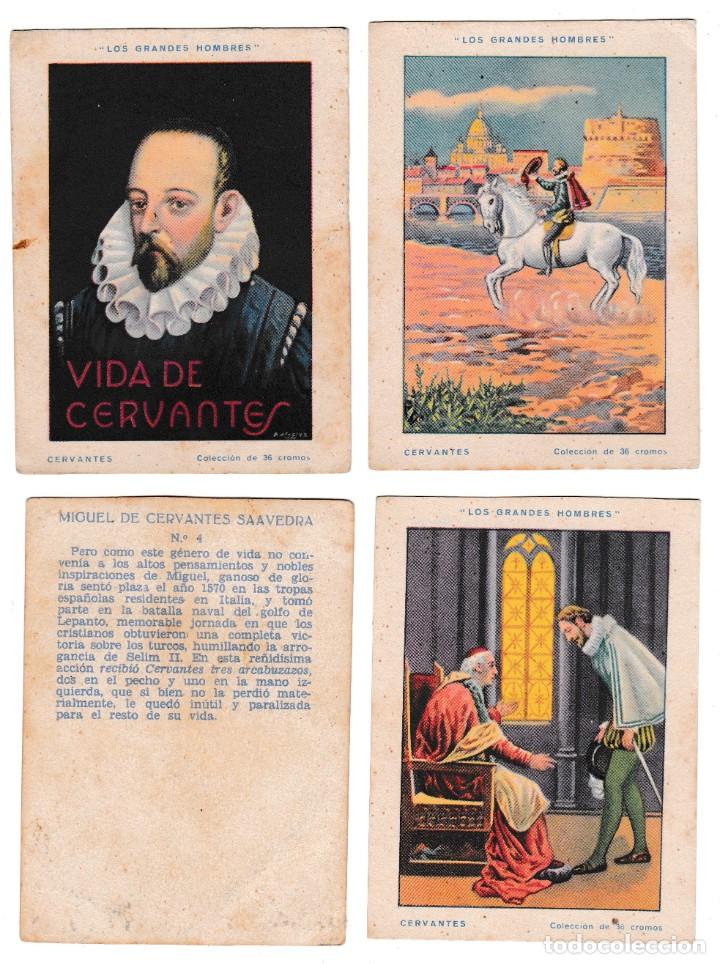 Coleccionismo cromos antiguos: Cromos &rdquo;Vida de Cervantes&rdquo; - Foto 1