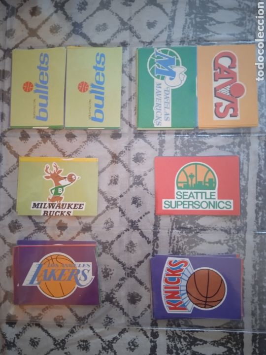 Coleccionismo cromos antiguos: Lote 7 Pegatinas NBA - Foto 1