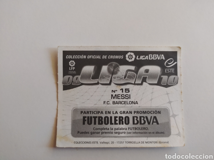 Coleccionismo cromos antiguos: Cromo Messi colecciones este - Foto 2