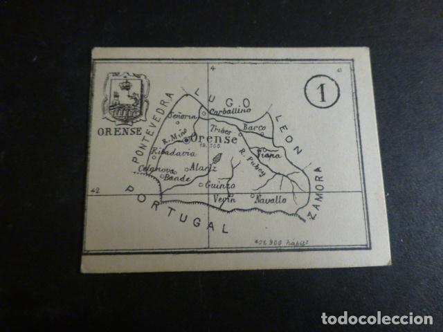 Colecionismo Cromos antigos: ORENSE ESCUDO Y MAPA CROMO SIGLO XIX