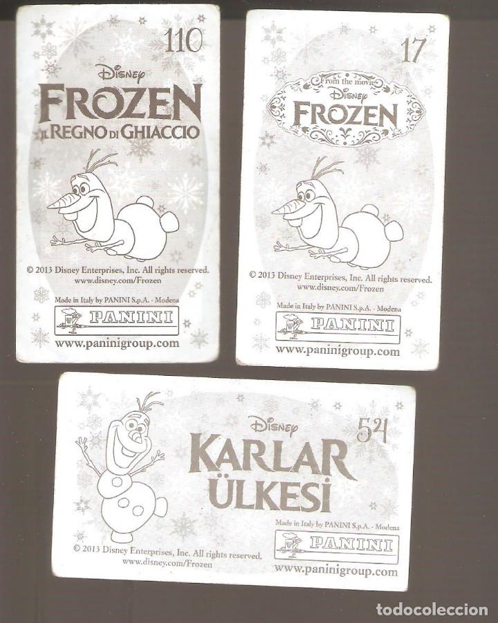 Coleccionismo cromos antiguos: 3 cromos frozen 2013 - Foto 2