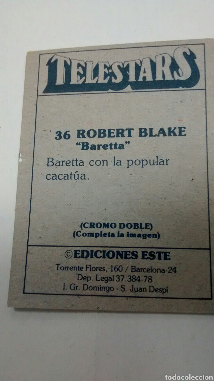 Coleccionismo cromos antiguos: TELESTARS, EDICIONES ESTE, 1978, CROMO N&ordm; 36 - Foto 2