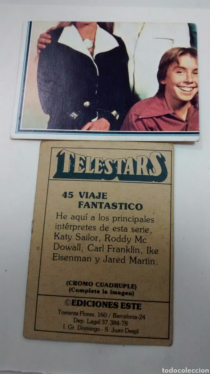 Coleccionismo cromos antiguos: TELESTARS, EDICIONES ESTE, 1978, CROMO N&ordm; 45 (A1) - Foto 1