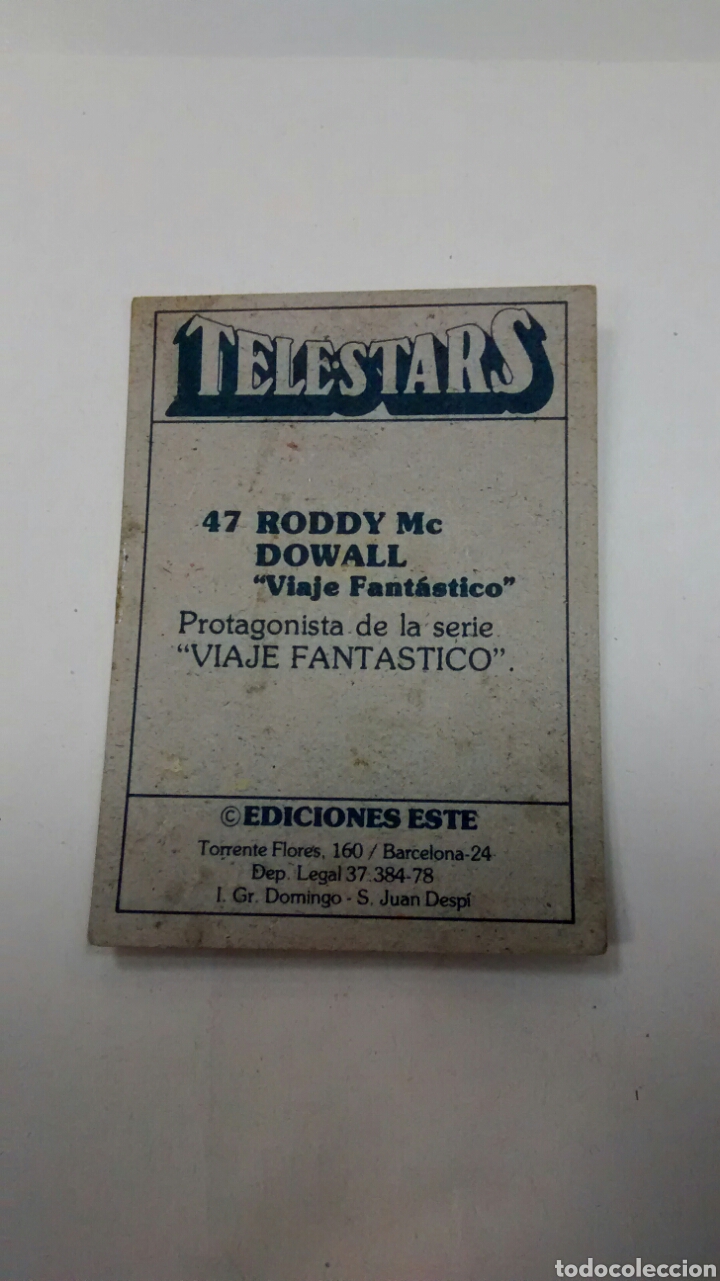 Coleccionismo cromos antiguos: TELESTARS, EDICIONES ESTE, 1978, CROMO N&ordm; 47 - Foto 3