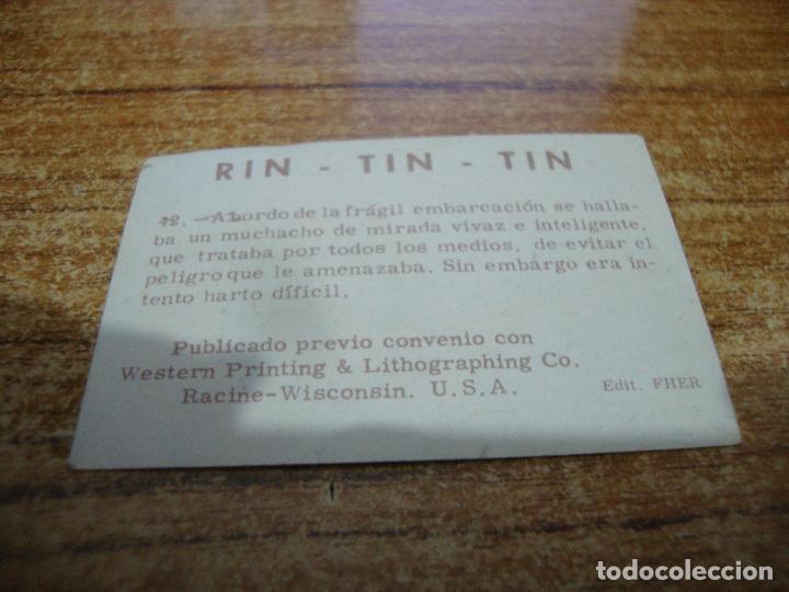 Coleccionismo cromos antiguos: CROMO RIN TIN TIN N&ordm; 42 - Foto 2