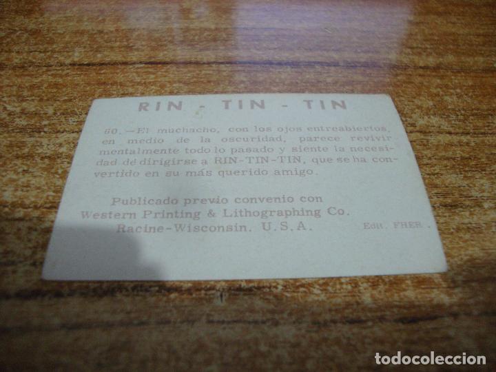 Coleccionismo cromos antiguos: CROMO RIN TIN TIN N&ordm; 60 - Foto 2