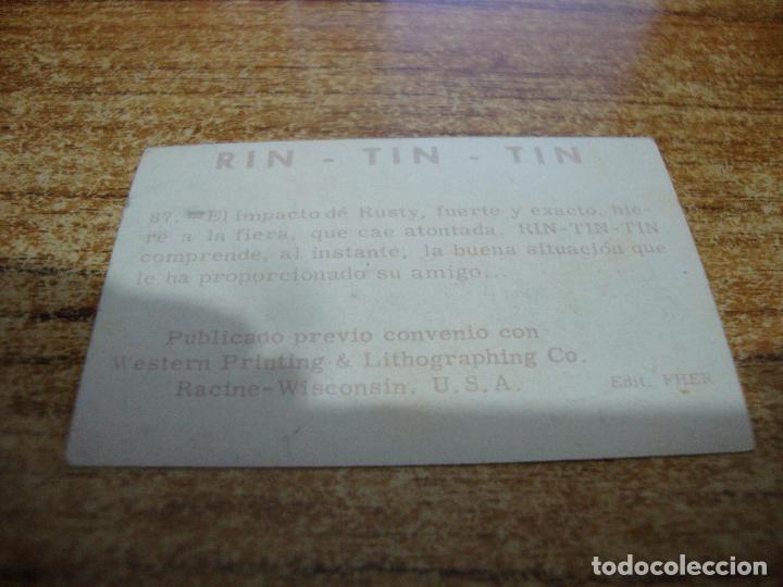 Coleccionismo cromos antiguos: CROMO RIN TIN TIN N&ordm; 87 - Foto 2