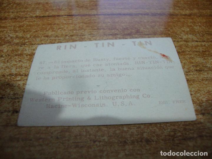 Coleccionismo cromos antiguos: CROMO RIN TIN TIN N&ordm; 87 - Foto 2